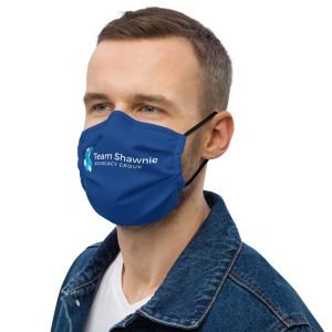 Team Shawnie Blue – Premium face mask