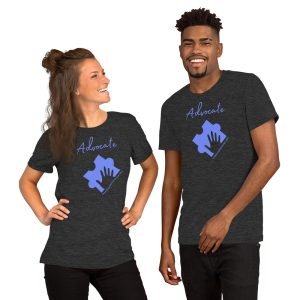 Short-sleeve unisex t-shirt – blue design