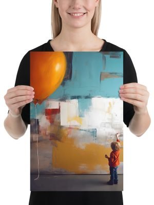 Balloon, Wall, and Kid – Poster