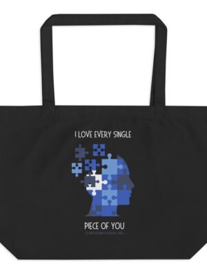 I Love Every Single Piece Of You – Large organic tote bag