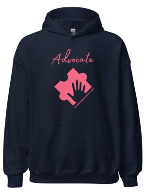 Advocate Hand Unisex Hoodie – Pink Design