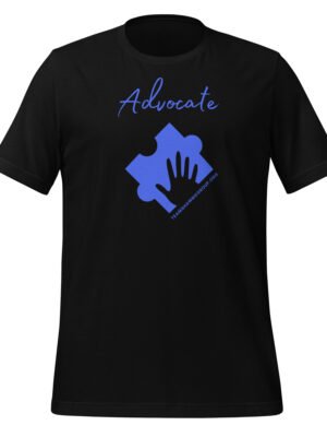 Advocate Short-sleeve unisex t-shirt – blue design